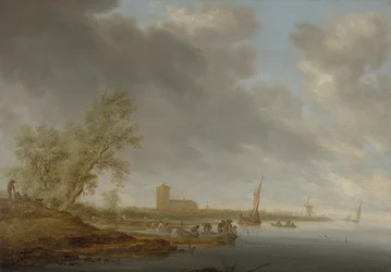 Elvelandskap med utsikt over Naarden