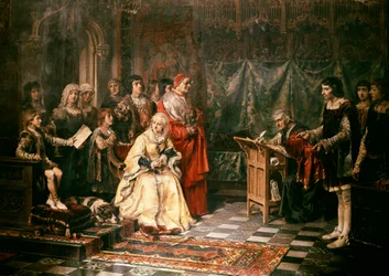 Don Juan av Østerrike (1545-1578), spansk prins av Habsburg-familien, uekte sønn av Charles V sammen med sin mor Barbara Blomberg (1527-1597). Olje på lerret. Madrid, Museo del Prado.