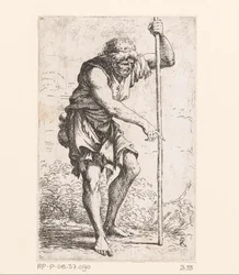 Gammel mann med en pinne Små figurer (serietittel) Figur (serietittel)
