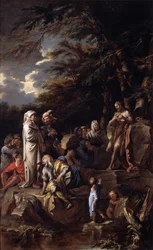 Døperen Johannes forkynner i ødemarken, ca. 1660 (olje på lerret)