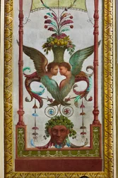 Dekorative friser i pompeiansk stil (fresco)
