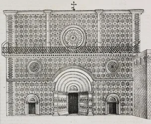 Fasade av basilikaen Santa Maria di Collemaggio, L