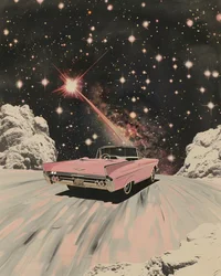 Rosa kabriolet Cosmic Drive