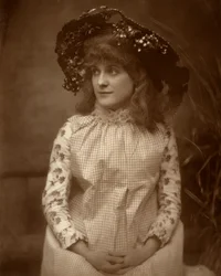 Minnie Palmer , amerikansk skuespillerinne, 1884
