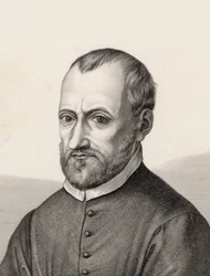 Portrett av komponisten Giovanni Pierluigi da Palestrina 1526-1594.