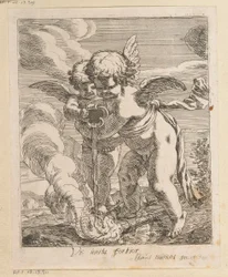 To putti slokkelykter Vis unita fortior (tittel på objekt) Ulike design (serietittel) Opera Varia Historica, Poetica & Iconologica (serietittel)