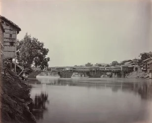 Butikkenes bro, Srinagar, Kashmir, 1864.