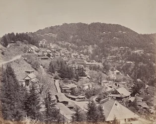Shimla. Husene til europeiske innbyggere, sett mot øst