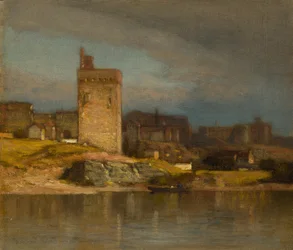 Det gamle tårnet i Avignon, ca. 1875.