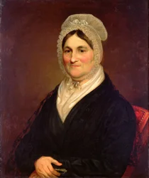 Blondehatten (olje på plate)