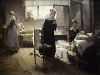 Evangeline oppdager sin kjæreste på sykehuset