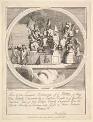 Noen av månens viktigste innbyggere, slik de ble perfekt oppdaget av..., 1. mai 1788.