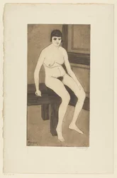 sitter naken