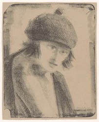 Kvinne med beret