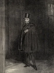 The Duke Entering the House of Lords, illustrasjon fra 'Memoirs of Eminent Etonians', av Sir Edward Creasy publisert London 1876