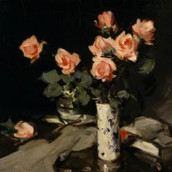 Roser (olje på lerret)