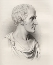 Arthur Wellesley, gravert av E. Finden, illustrasjon fra 'Historical Sketches of Statesmen' publisert i London, 1843
