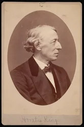 Portrett av Horatio King 1811-1897, mellom 1876 og 1880.