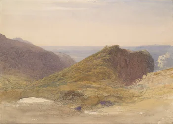 På nordkysten av Devon, Lundy Island i det fjerne, ca. 1835.