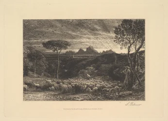Åpning av folden, eller tidlig morgen, 1880.