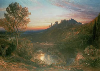 Byen ved solnedgang