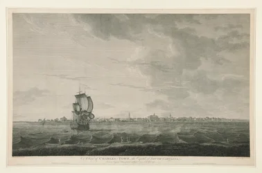 Utsikt over Charles-town, hovedstaden i South Carolina
