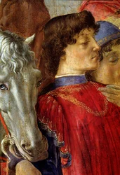 The Adoration of the Magi, detalj av Lorenzo de