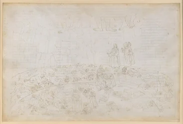 La Divina Commedia, Inferno XXXII. Den niende sirkelen (Cocytus), 1. og 2. del: Straffen for de som har forrådt sine slektninger og sitt fedreland, i isen i Caina og Antenora