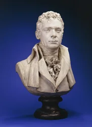 Byste av Robert Fulton (malt gips)