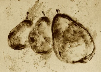Pærer i sepia