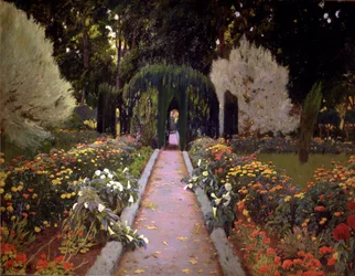 Aranjuez-hagene (Lysthuset) 1907, maleri