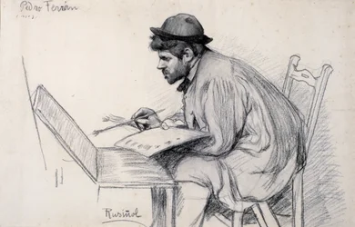 Portrett av Pere Ferran maleri
