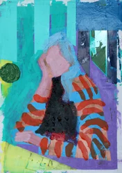 Elle #10, 2020 (akryl på papir)