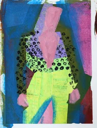 Elle #3, 2020 (akryl på papir)