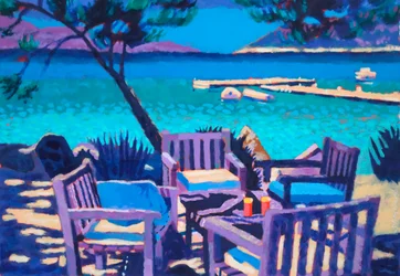 La Mer #3, 2023 (akryl på plate)