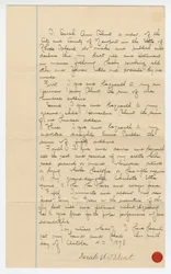 Siste vilje og testamente til Sarah Ann Blunt Crozley, oktober 1898.