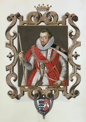 Portrett av Robert Cecil (1563-1612) 1. jarl av Salisbury fra 