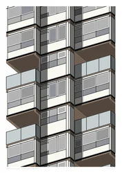 Lambeth Towers_Sepia, 2015 (grafisk giclée-trykk)