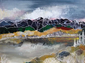 Abstrakt fjellro