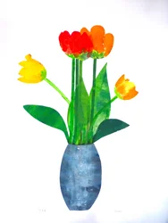 Tulipaner 2 ,2021 (blekk på papir)