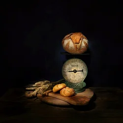 Stilleben med håndverksbrød