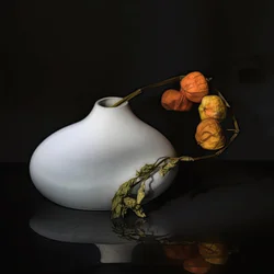 Elegant stilleben med kinesiske lykter