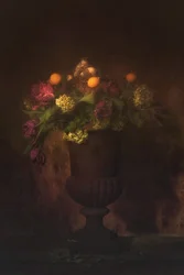 Overdådig blomsterstilleben