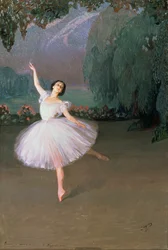 Ballerina Karsavina som Sylfiden