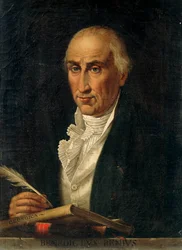 Portrett av Benedetto Del Bene av Saverio Dalla Rosa, olje på lerret