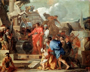 Augustus foran Aleksander den stores grav, 17. århundre