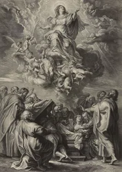 The Assumption of the Virgin (gravering på lagt papir)