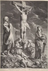 Kristus på korset, med Maria og Johannes