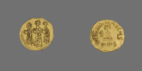 Solidus (mynt) av Heraclius, 638 AD - 641 AD (gull)