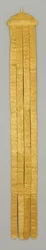 Banderole/tempelhenger, ca. 1700-tallet (silkebrokade)